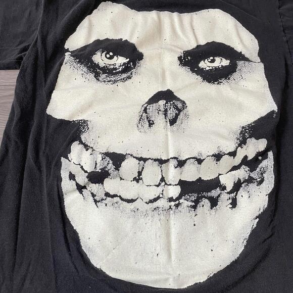 Vintage 1997 Misfits Double Sided Fiend Skull Glow In The Dark T Shirt L Punk - Picture 8 of 8